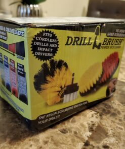 Drillbrush Drill Brush Scrub Brush Drill Attachment Kit - Drill Powered Cleaning Brush Attachments - Time Saving Cleaning Kit – Our Drill Brush Attachment kit is Great for Cleaning Tile and Grout Multicolor 41 B1tv9XUYgS