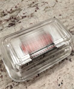 Luminarc Arcoroc lid 17x10,5cm, 1 Piece Plain Glass Butter Dish, Classic Design 34 B1um7NCmlxS