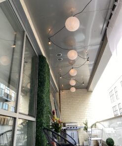 LIHAO 12 Inch White Round Paper Lanterns (10 Pack) 35 B1umENLXVFS