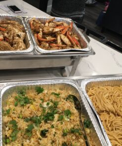 Tiger Chef Third Size Stainless Steel Steam Table Water Pan, Food Pan For Food Warmer Buffet Server for Parties, Restaurants, Catering Supplies (3, Third Size) 3 9 B1v2XMtPWS