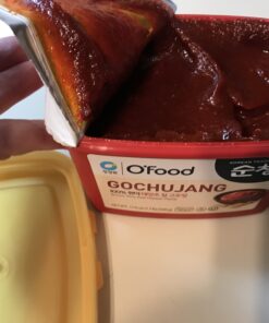 Chung Jung One O'Food Gochujang Korean Red Chili Pepper Paste Sauce, Spicy, Sweet and Savory Korean Traditional Fermented Condiment, 100% Brown Rice, No Corn Syrup, Medium Hot, 1.1lb 1.1 Pound (Pack of 1) 31 B1v5pgbO56S