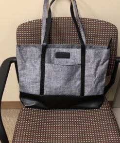 Laptop Tote Bag for Women,College Essentials 15.6-17 In Teacher Supplies Laptop Bag,Water Resistant Work Bag College Bag A-15.6 Inch-gray 36 B1vEuO8EFUS