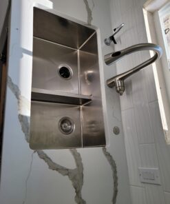 ZUHNE 32-Inch Stainless Steel Undermount Kitchen Sink Double Bowl 16 Gauge (60/40 Low Divide) 60/40 Low Divide 29 B1vaNyBCdnS