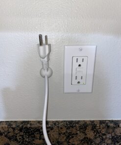 Cable Clips, OHill 16 Pack White Self Adhesive Cord Holder, Ideal Cable Management Cord Organizer Wire Keeper for Phone Charger, Computer, Desk, Home, Office, Car, Nightstand 52 B1vchTRCvvS