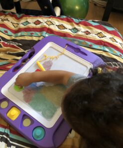 SGILE Magnetic Drawing Board Toy for Kids, Large Doodle Board Writing Painting Sketch Pad, Purple 16*13 in 36 B1vqavyaxNS