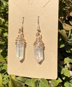 SUNYIK Angel Aura Titanium Coated Crystal Points Quartz Sticks Spikes Point Beads 15 inch Strand Drilled 0.5"-1.6" Angel Aura Quartz 14 B1wKaoMjYGS