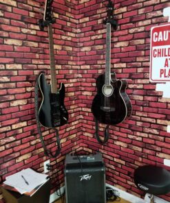 Best Choice Products Acoustic Electric Bass Guitar - Full Size, 4 String, Fretted Bass Guitar - Black 34 B1wUruTJA1S