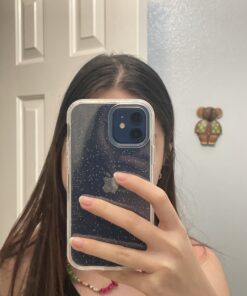 Coolwee Crystal Glitter Full Protective Case Compatible with iPhone 12, Compatible with iPhone 12 Pro Heavy Duty Hybrid 3 in 1 Rugged Shockproof Women Girls Transparent Shiny Clear Bling Sparkle Crystal Bling 41 B1wVSL357PS