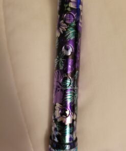 LIXIANG Walking Cane, 5-Level Folding Walking Cane for Men Women Lightweight Adjustable Portable Hand Walking Stick - Balancing Mobility Aid - Sleek Comfortable T Handles (APurple Floral Printing) Violet Print 28 B1x rSWbfhS