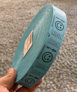 2000 Blue Smile Single Roll Consecutively Numbered Raffle Tickets 5 B1x0VSXii9S