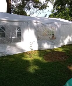 FDW 10x30 Party Tent Wedding Patio Gazebo Outdoor Carport Canopy Shade with Side 8 Removable Walls 10'x30' Party Tent 43 B1xSGxVkIS