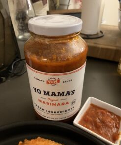 Keto Marinara Pasta and Pizza Sauce by Yo Mama's Foods - Pack of (2) - No Sugar Added, Low Carb, Low Sodium, Gluten Free, Paleo Friendly, and Made with Whole, Non-GMO Tomatoes. 1.56 Pound (Pack of 2) 45 B1xsqcRzmtS