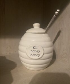 Mud Pie Honey Pot Serving Set, 4x3, White 28 B1xvKiKVMxS