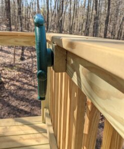 Jungle Gym Kingdom Playground Accessories - Pirate Ship Wheel for Kids Outdoor Playhouse, Treehouse, Backyard Playset Or Swingset - Wooden Attachments Parts (Green) Green Wheel 28 B1yNIuqylWS