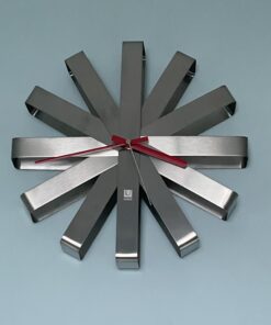 Umbra Ribbon Wall Clock Stainless-steel 45 B1ygc9uLUtS