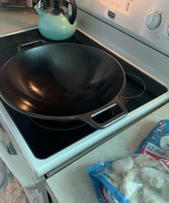 Lodge BOLD 14 Inch Seasoned Cast Iron Wok; Design-Forward Cookware 41 B1ytXaFkm3S