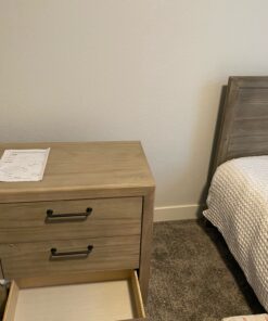 Evolur Stilnovo Mid Century Double Dresser, Windsor Oak Grey, 52x18x35 Inch (Pack of 1) 20 B1z4vmct8S