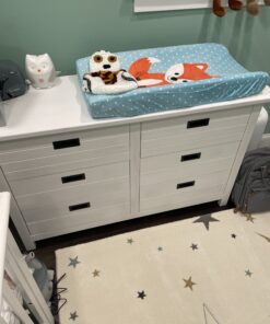 Evolur Waverly Double Dresser in Weathered White , 54x20.25x33 Inch (Pack of 1) 24 B1z5oEYyRDS