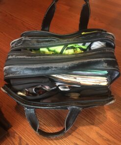 Samsonite Leather Expandable Briefcase 17 inch Black 32 B1zHA1kWjRS