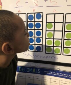 Learning Resources Giant Magnetic Ten Frame Set, Set of 4, Ages 5+, Classroom Math Set, Magnetic Whiteboard Set, Classroom Demonstration 17 B1zNAQzmmsS