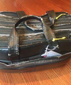 Samsonite Leather Expandable Briefcase 17 inch Black 33 B1zeNEBiyBS