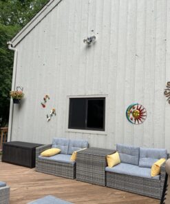 Collections Etc Artistic Sun and Moon Metal Wall Art for Indoors or Outdoors with Rustic Finish, Brown 31 C1 PocyrstS