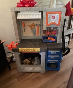 Step2 Deluxe Kids Workbench – Includes 50 Toy Workbench Accessories, Interactive Features for Realistic Pretend Play – Indoor/Outdoor Kids Tool Bench – Dimensions 40.75" H x 34" W x 15" D 19 C1 rhzqiYS
