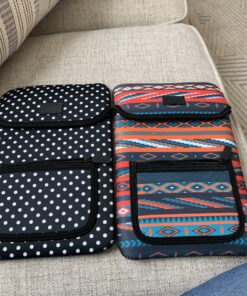 USA GEAR Soft Tablet Sleeve Case Compatible with Boogie Board 8.5 inch, Wacom Intuos Creative Small CTL4100, Huion Inspiroy H640P Graphics Tablet, and Other 10 inch Pen Drawing Tablets (Polka Dot) Polka Dot 22 C1 vrAJ5WxS