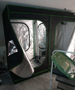 VIVOSUN S848 4x8 Grow Tent, 96"x48"x80" High Reflective Mylar with Observation Window and Floor Tray for Hydroponics Indoor Plant for VS4000/VSF4300 Black 96"x48"x80" 41 C102qHiLiXS