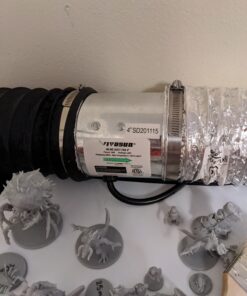 VIVOSUN 4 Inch Inline Duct Fan 100 CFM, HVAC Exhaust Ventilation Fan with Low Noise for Basements, Bathrooms, Kitchens and Attics, Silver 4'' 38 C10eTQQJ0LS