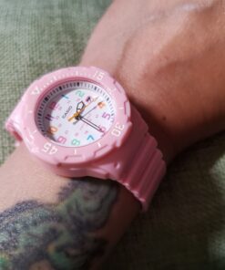 Casio Women's LRW-200H-2BVCF Stainless Steel Watch Resin Band Pink 25 C10mUfNEJdS