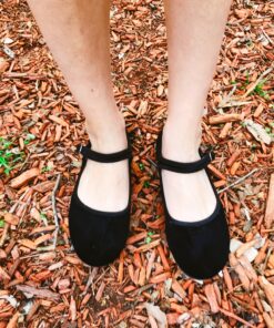 Shoes 18 Womens Cotton China Doll Mary Jane Shoes Ballerina Ballet Flats Shoes 9 118 Black Micro Suede 10 C116SZVYFzS