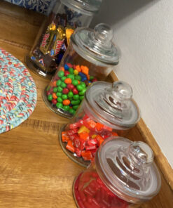 Anchor Hocking Apothecary Jar Canister Set with Ball Lid, 4-Piece Set, Clear Glass - 4 Piece Ball Jar Set 26 C11SiZ5DpS