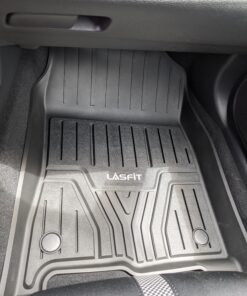 LASFIT Floor Mats Fit for Honda Civic 2016-2021 1st & 2nd Row Set, All Weather TPE Car Liners Black 36 C11h25kKwNS