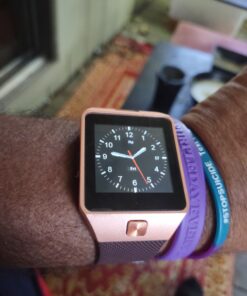 Padgene Bluetooth Smartwatch,Touchscreen Wrist Smart Phone Watch Sports Fitness Tracker with SIM SD Card Slot Camera Pedometer Compatible with Android Smartphone for Kids Men Women Gold 32 C128NZzliyS