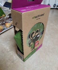 Earth Rated Dog Poop Bags with Handles, New Look, Easy Tie and Guaranteed Leakproof, Lavender Scented, 120 Handle Bags 120 Count (Pack of 1) Lavender-Scented 56 C12KCSCirpS