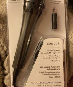 Singing Machine Wired Microphone for Karaoke, (Black) - Unidirectional Dynamic Vocal Microphone - Plug-In Microphone for Karaoke Machine, AMP, & Speaker - Mic for Singing, Public Speaking, & Parties 1 Black 21 C12NfNtswIS