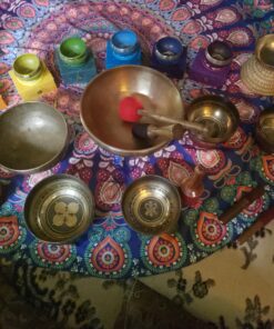 10" Large Master Healing Hand hammered Tibetan Singing Bowl ~ Great for Meditation, Yoga, Sound Bath, Mindfulness, Relaxation ~ Cushion, Wooden Mallet & Drumstick Included 27 C12UqZMqJZS