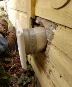 Deflecto Supurr-Vent Louvered Outdoor Dryer Vent Cover, White, 4" Hood (HS4W/18) 29 C12bFVp e6S