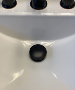 KES Bathroom Sink Drain without Overflow Vessel Sink Lavatory Vanity Pop Up Drain Stopper Oil Rubbed Bronze Finish, ALL Metal Rustproof Brass and 304 Stainless Steel, S2008D-ORB NO Overflow, 1 Pack 39 C13HwI7r4sS