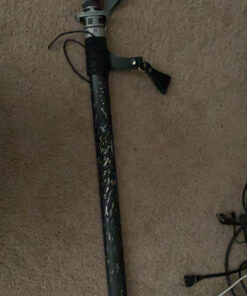 Armory Replicas - Premium Leather Sword Holster - Medieval Inspired Handcreafted Costume LARP Weapon Frog Accessory Right Black 18 C13pRn4IbS