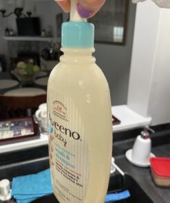Aveeno Baby Daily Moisture Gentle Body Wash & Shampoo with Oat Extract, 2-in-1 Baby Bath Wash & Hair Shampoo, Tear- & Paraben-Free for Hair & Sensitive Skin, Lightly Scented, 18 fl. oz 28 C13qJD0ze9S