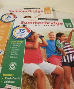 Summer Bridge Activities 3rd to 4th Grade Workbook, Math, Reading Comprehension, Writing, Science, Social Studies, Fitness Summer Learning Activities, 4th Grade Workbooks All Subjects With Flash Cards 11 C14u4Osh5yS