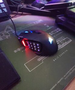 Corsair Scimitar Pro RGB - MMO Gaming Mouse - 16,000 DPI Optical Sensor - 12 Programmable Side Buttons - Black 35 C155EqTSMeS