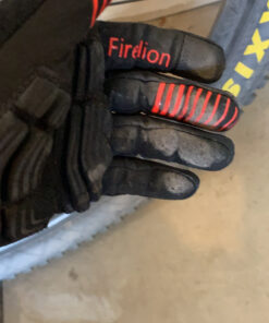 FIRELION Bike Gloves for Men/Women Cycling,Cycling Gloves for Outdoor MTB DH Road Racing,Full Finger Half Finger Padded Bicycle Protective Gloves,Non-Slip Shock-Absorbing Touchscreen Riding Gloves Large Full Red 42 C16XwiH6XjS