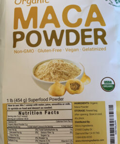 Organic Maca Root Powder, 2 Pound, Gelatinized for Better Absorption, Rich in Antioxidants, Help Energy, Stamina, Endurance, Strength and Immune System, No GMOs, Vegan Friendly and Peru Origin 2 Pound (Pack of 1) 16 C16YszcgRS
