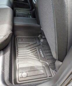 LASFIT Floor Mats Fit for Honda Civic 2016-2021 1st & 2nd Row Set, All Weather TPE Car Liners Black 37 C17Vd2xUxqS