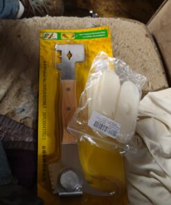 WEICHUAN Multifunction Hive Scraper Tool with Wooden Handle - Beekeeping Equipment Bee Hive Hand Tool Beekeeper Tool 37 C17epLgddKS