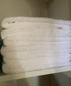 Utopia Towels 6 Pack Small Bath Towel Set, 100% Ring Spun Cotton (22 x 44 Inches) Lightweight and Highly Absorbent Quick Drying Towels, Premium Towels for Hotel, Spa and Bathroom (White) 22 x 44 Inches White 31 C17fFdbvm9S