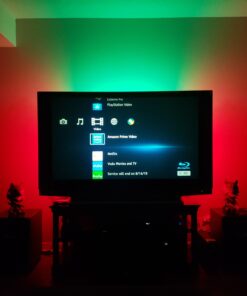 Vansky LED Strip Lights, Bias Lighting Strip for TV USB Powered for 40-60 Inch Flat Screen TV, Desktop PC - 16 Multi Colors (Reduce Eye Fatigue and Increase Image Clarity)-Waterpoof 37 C18 hfBqiXS